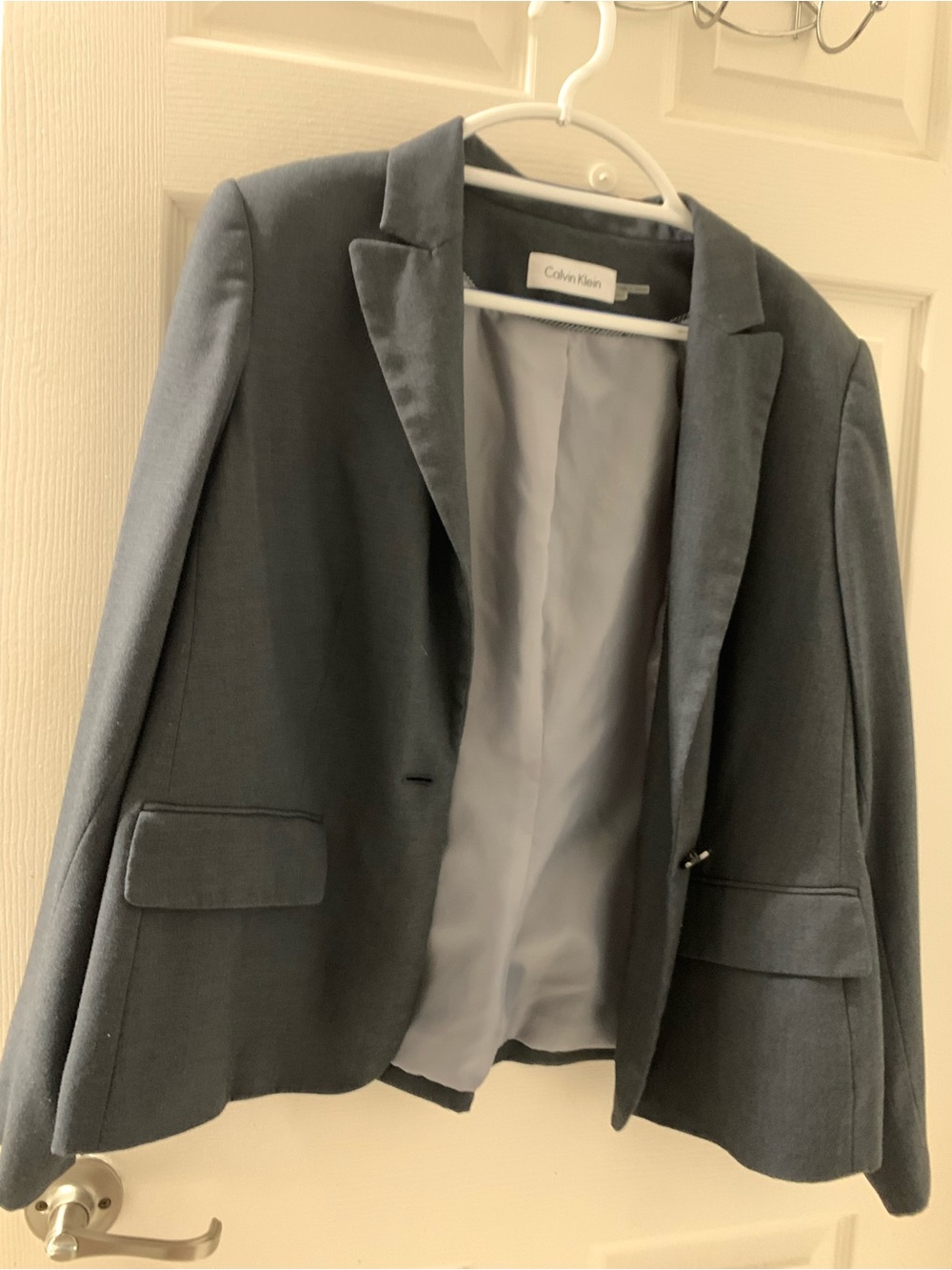 Calvin Klein Dark Gray Women's Tailored Blazer